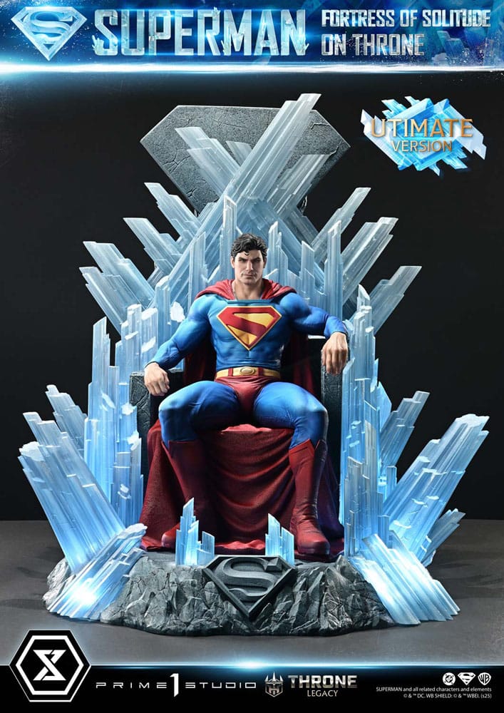 DC Comics Throne Legacy Collection Statue 1/4 Superman Fortress of Solitude on Throne (Design by Gabriele Dell'Otto) Ultimate Bonus Version
