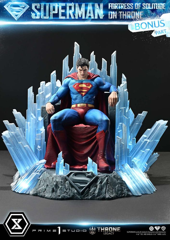 DC Comics Throne Legacy Collection Statue 1/4 Superman Fortress of Solitude on Throne (Design by Gabriele Dell'Otto) Ultimate Bonus Version