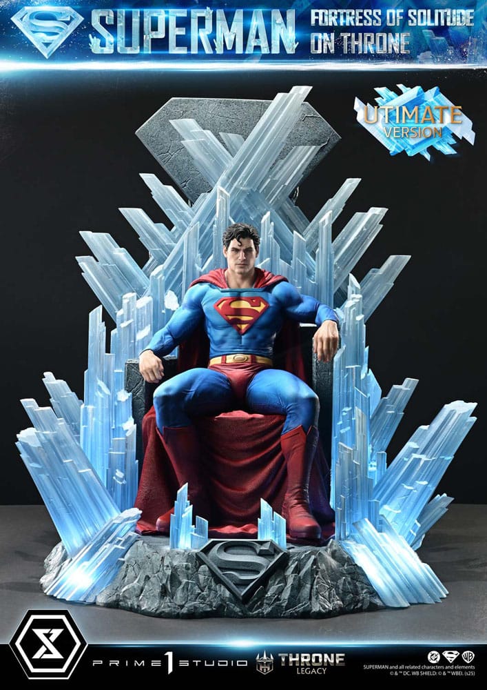 DC Comics Throne Legacy Collection Statue 1/4 Superman Fortress of Solitude on Throne (Design by Gabriele Dell'Otto) Ultimate Bonus Version