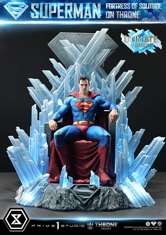 DC Comics Throne Legacy Collection Statue 1/4 Superman Fortress of Solitude on Throne (Design by Gabriele Dell'Otto) Ultimate Bonus Version