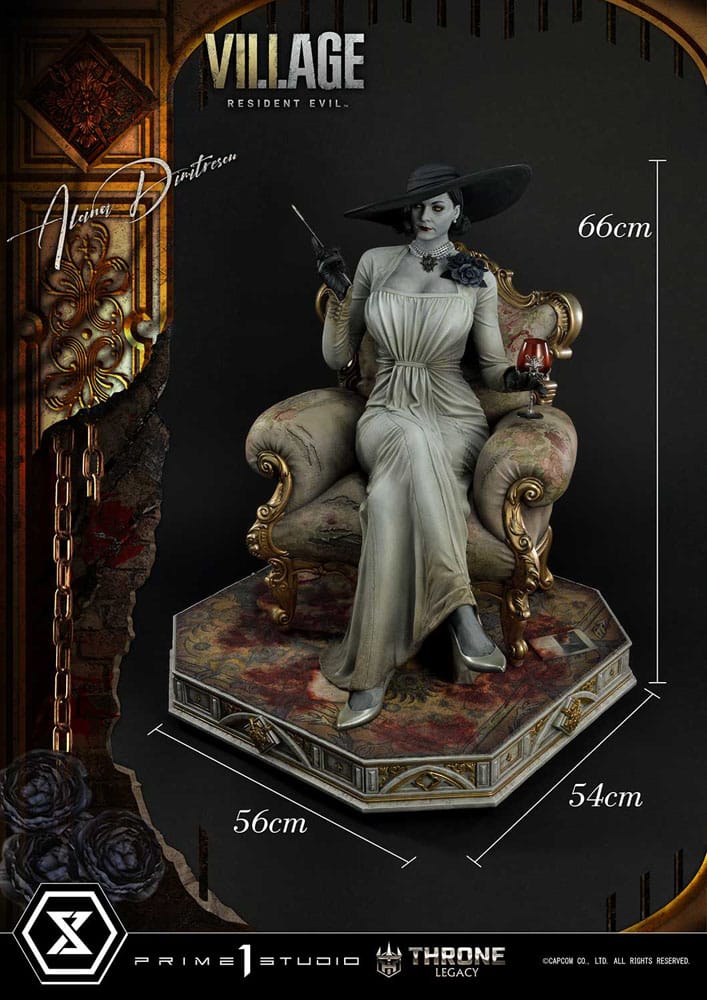 Resident Evil Village Throne Legacy Collection Statue 1/4 Alcina Dimitrescu 66 cm