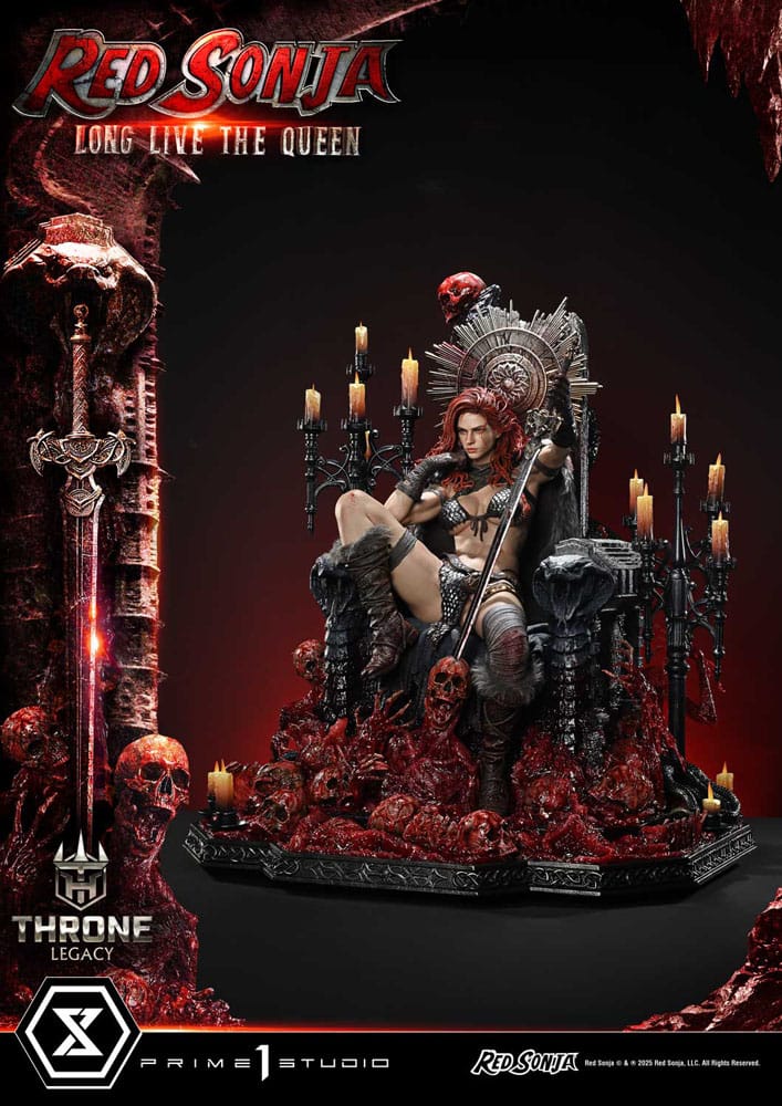Red Sonja Throne Legacy Collection Statue Statue 1/3 Red Sonja: Long Live the Queen 77 cm