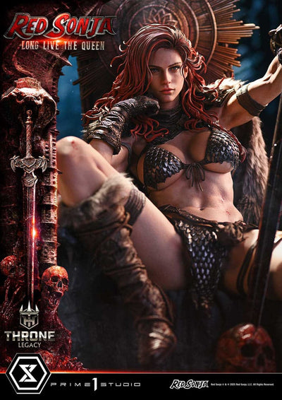 Red Sonja Throne Legacy Collection Statue Statue 1/3 Red Sonja: Long Live the Queen 77 cm