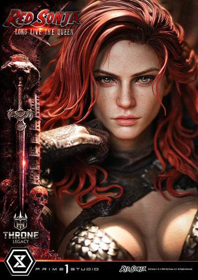 Red Sonja Throne Legacy Collection Statue Statue 1/3 Red Sonja: Long Live the Queen 77 cm