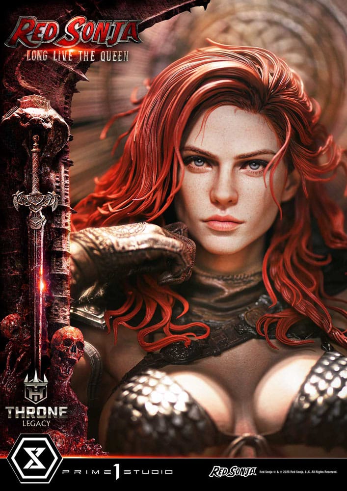 Red Sonja Throne Legacy Collection Statue Statue 1/3 Red Sonja: Long Live the Queen 77 cm