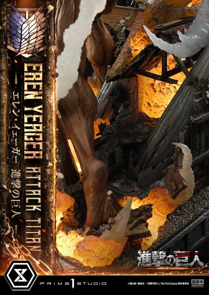 Attack on Titan (TV animation) Ultimate Diorama Masterline Statue Eren Yeager Attack Titan 81 cm