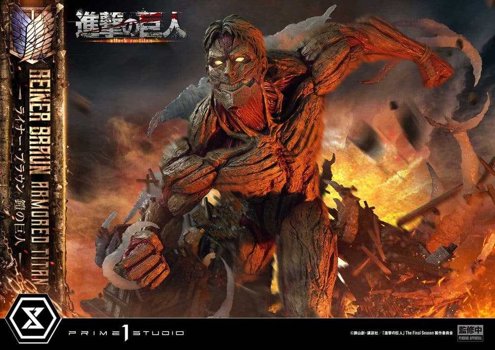Attack on Titan (TV animation) Ultimate Diorama Masterline Statue Reiner Braun Armored Titan Bonus Version 75 cm