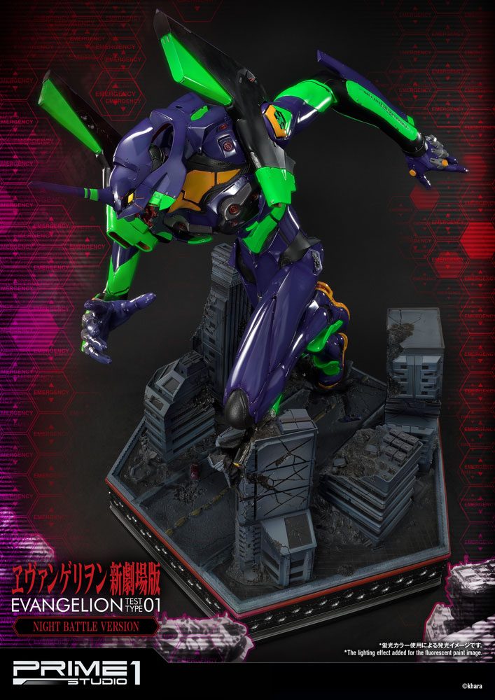 Neon Genesis Evangelion Statue Evangelion Test Type-01 Night Battle Version 77 cm