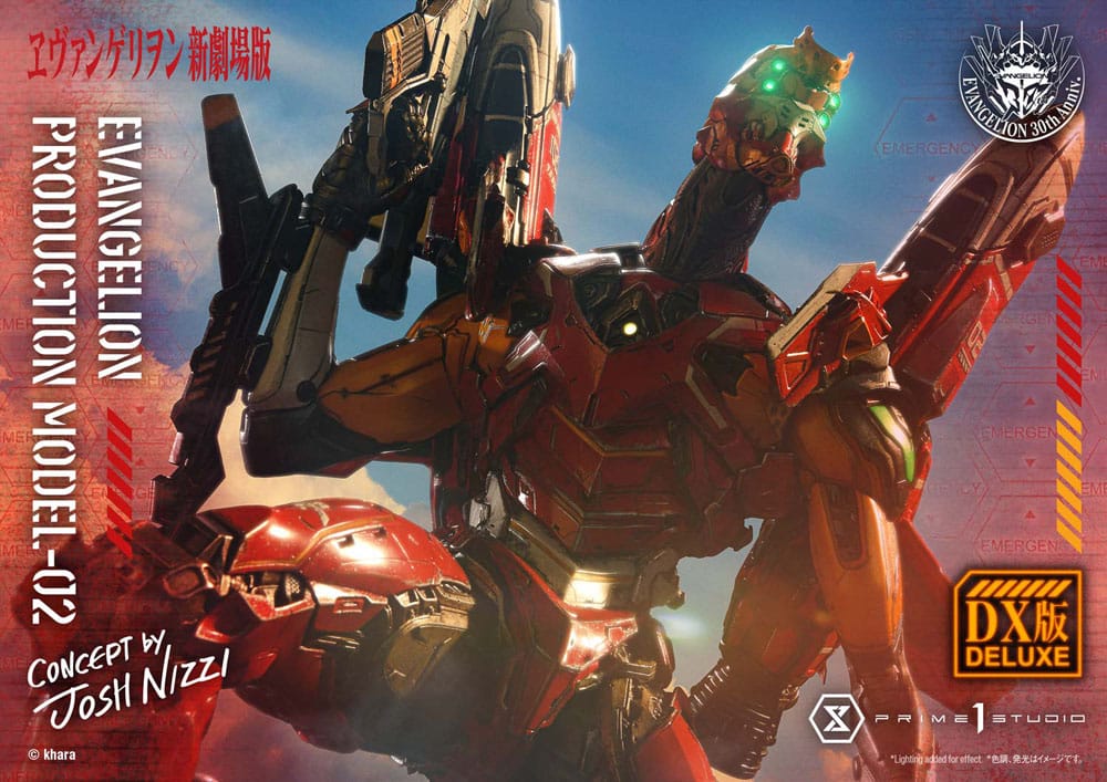 Rebuild of Evangelion Ultimate Diorama Masterline Series Statue Evangelion Production Model-02 (Concept By Josh Nizzi) Deluxe Version 73 cm
