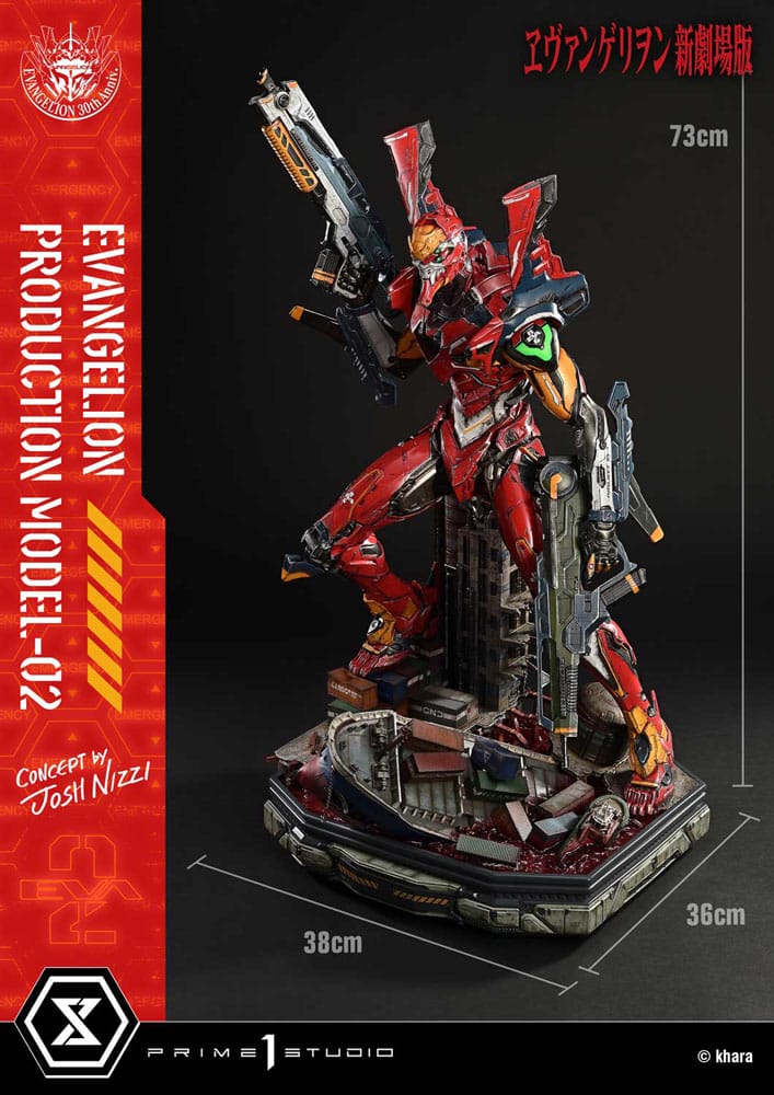 Rebuild of Evangelion Ultimate Diorama Masterline Series Statue Evangelion Production Model-02 (Concept By Josh Nizzi) Deluxe Bonus Version 73 cm