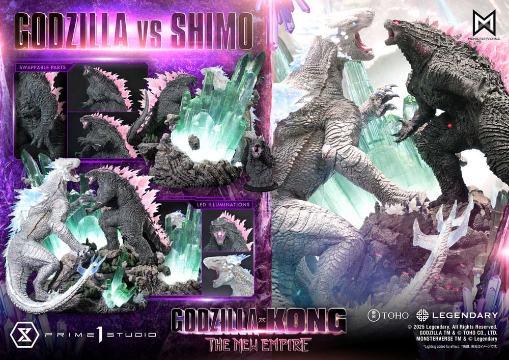 Godzilla x Kong: The New Empire Ultimate Diorama Masterline Series Statue Godzilla vs Shimo Bonus Version 86 cm