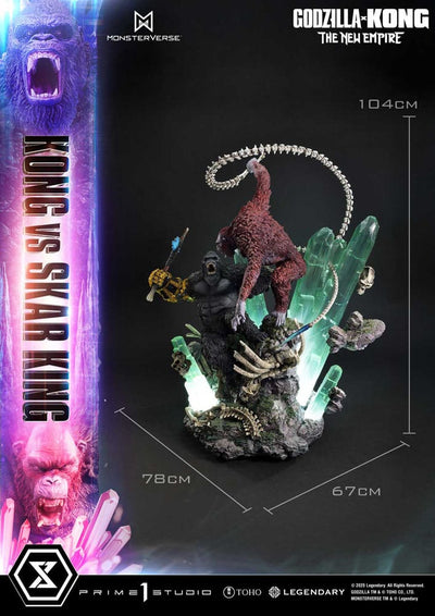 Godzilla x Kong: The New Empire Ultimate Diorama Masterline Series Statue Kong vs Skar King 104 cm