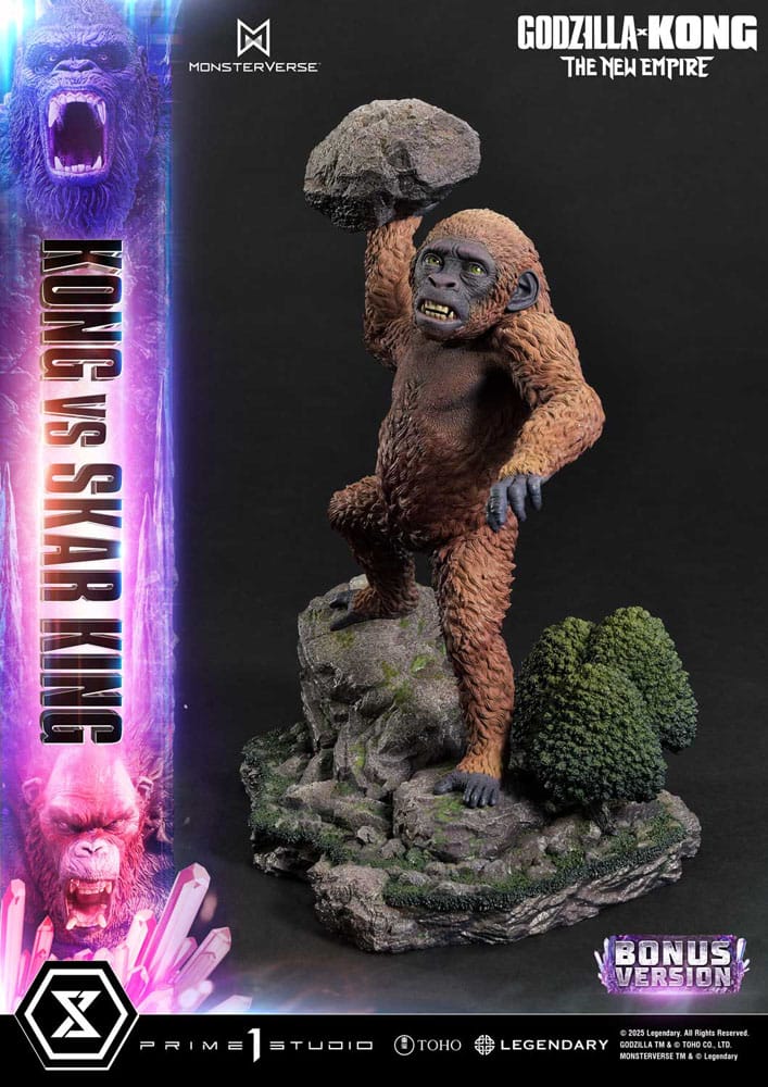 Godzilla x Kong: The New Empire Ultimate Diorama Masterline Series Statue Kong vs Skar King Bonus Version 104 cm