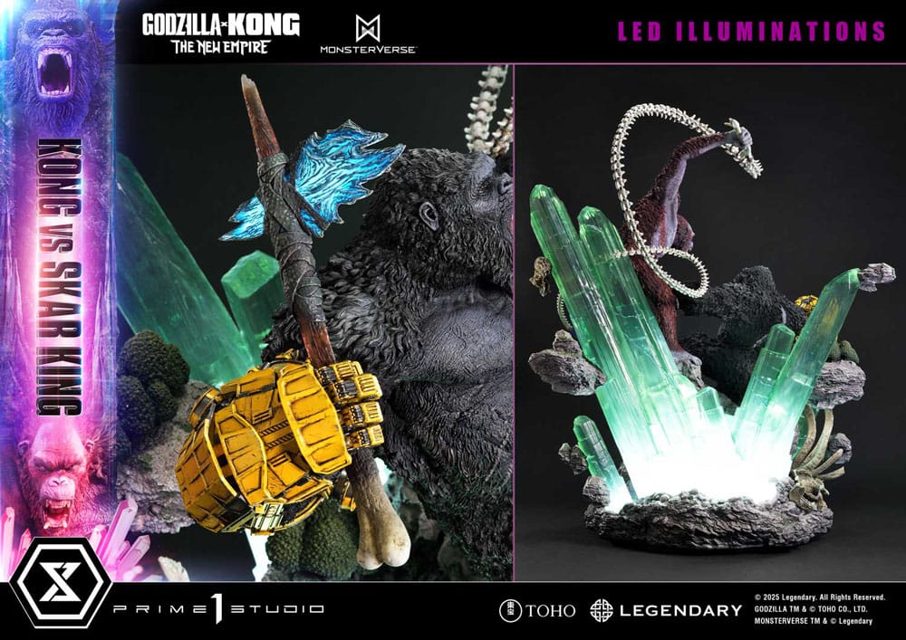 Godzilla x Kong: The New Empire Ultimate Diorama Masterline Series Statue Kong vs Skar King Bonus Version 104 cm