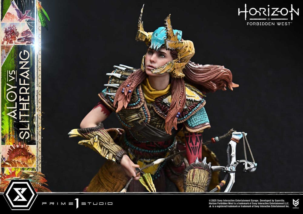 Horizon Forbidden West Ultimate Diorama Masterline Series Statue Aloy vs. The Slitherfang Bonus Version 82 cm