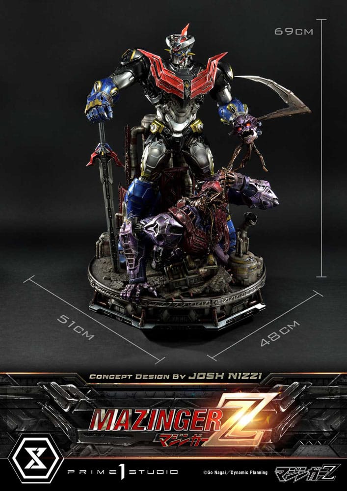 Mazinger Z Ultimate Diorama Masterline Statue Concept Design by Josh Nizzi Deluxe Version 69 cm