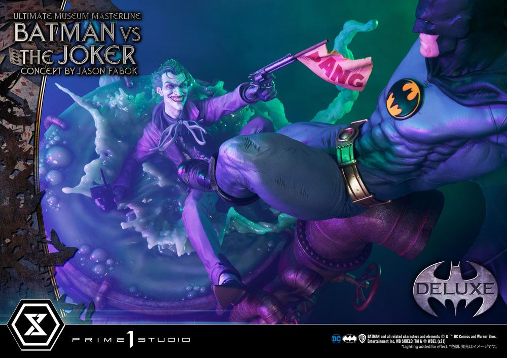 DC Comics Statue 1/3 Batman vs. The Joker by Jason Fabok Deluxe Bonus Version 85 cm