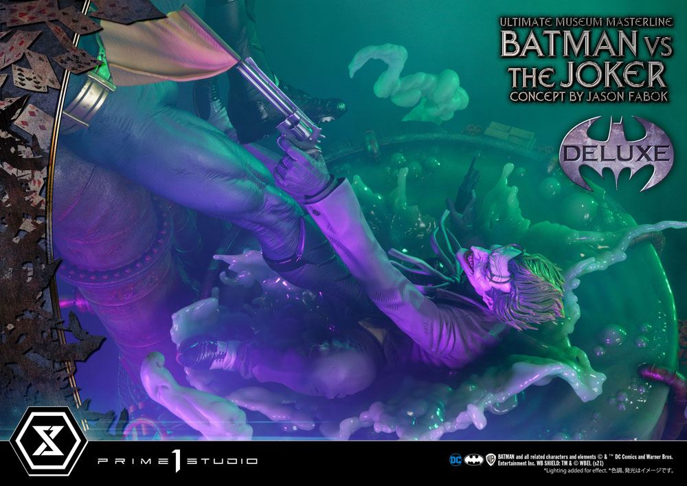 DC Comics Statue 1/3 Batman vs. The Joker by Jason Fabok Deluxe Bonus Version 85 cm