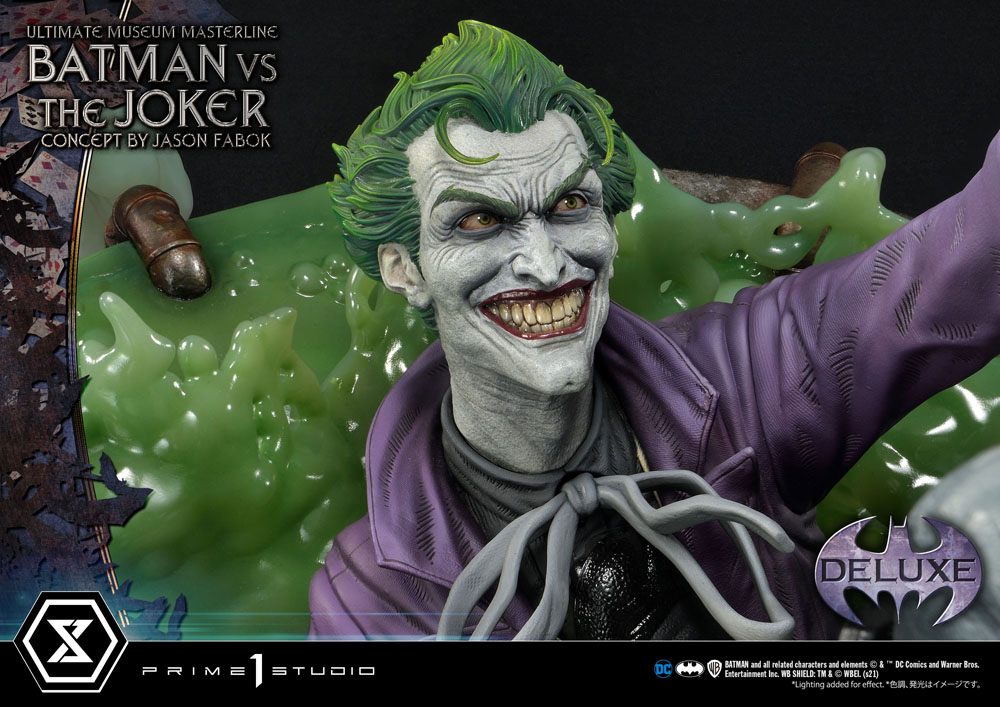 DC Comics Statue 1/3 Batman vs. The Joker by Jason Fabok Deluxe Bonus Version 85 cm