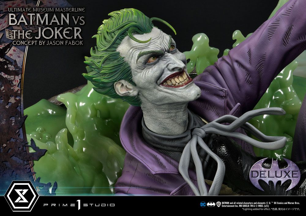 DC Comics Statue 1/3 Batman vs. The Joker by Jason Fabok Deluxe Bonus Version 85 cm