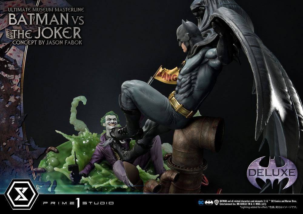 DC Comics Statue 1/3 Batman vs. The Joker by Jason Fabok Deluxe Bonus Version 85 cm