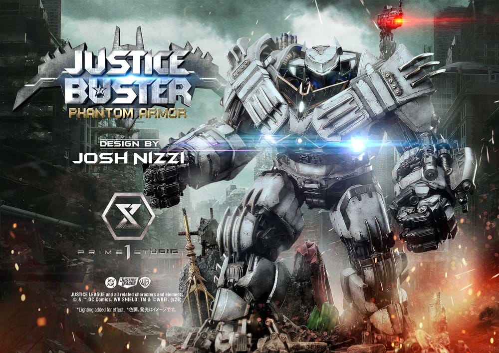 DC Comics Ultimate Museum Masterline Statue Justice Buster: Phantom Armor (Design By Josh Nizzi) 88 cm
