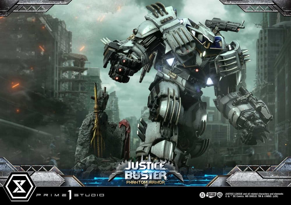 DC Comics Ultimate Museum Masterline Statue Justice Buster: Phantom Armor (Design By Josh Nizzi) 88 cm