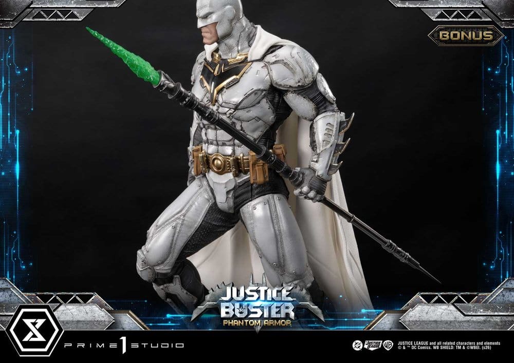 DC Comics Ultimate Museum Masterline Statue Justice Buster: Phantom Armor (Design By Josh Nizzi) Ultimate Bonus Version 88 cm