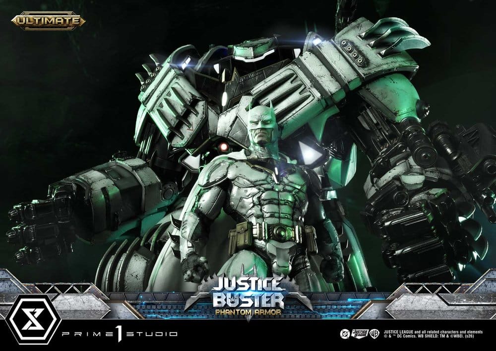 DC Comics Ultimate Museum Masterline Statue Justice Buster: Phantom Armor (Design By Josh Nizzi) Ultimate Bonus Version 88 cm