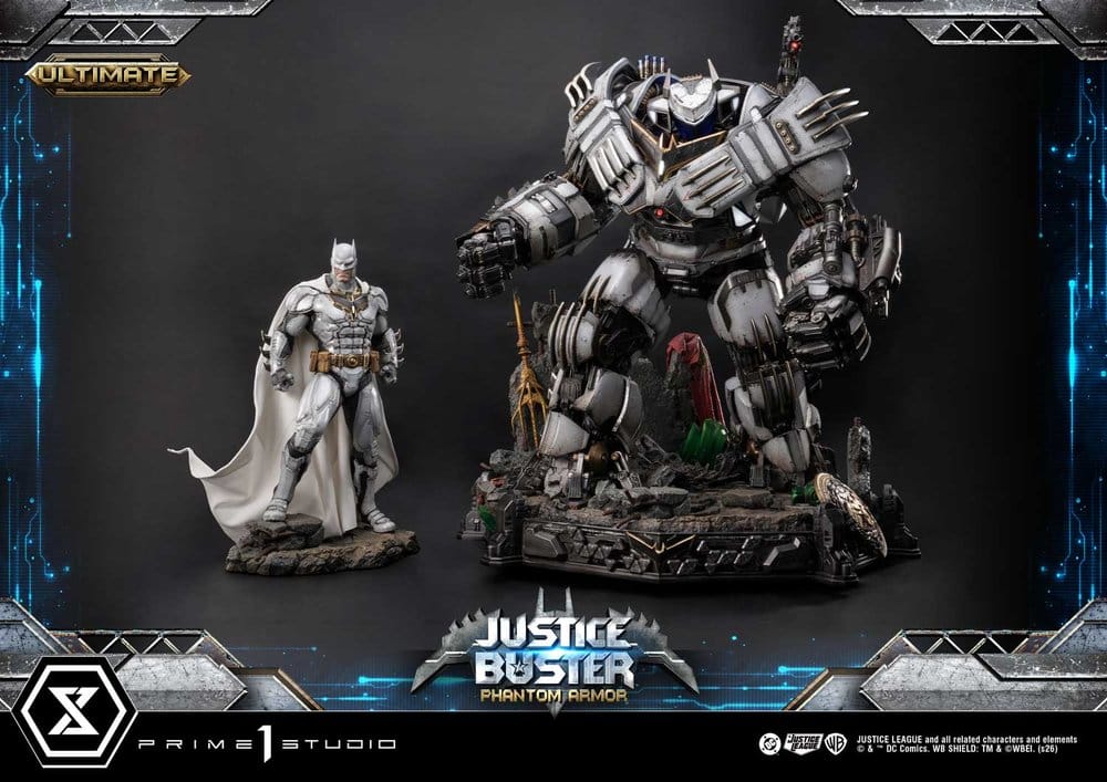 DC Comics Ultimate Museum Masterline Statue Justice Buster: Phantom Armor (Design By Josh Nizzi) Ultimate Bonus Version 88 cm