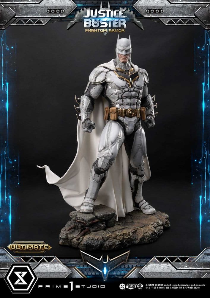 DC Comics Ultimate Museum Masterline Statue Justice Buster: Phantom Armor (Design By Josh Nizzi) Ultimate Bonus Version 88 cm