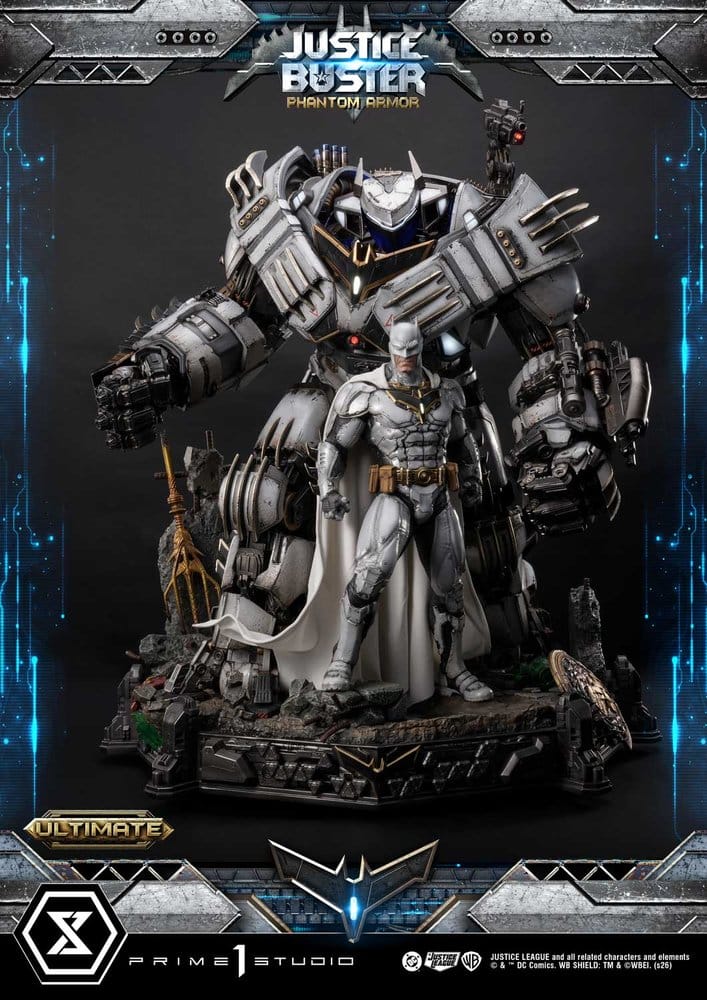 DC Comics Ultimate Museum Masterline Statue Justice Buster: Phantom Armor (Design By Josh Nizzi) Ultimate Bonus Version 88 cm