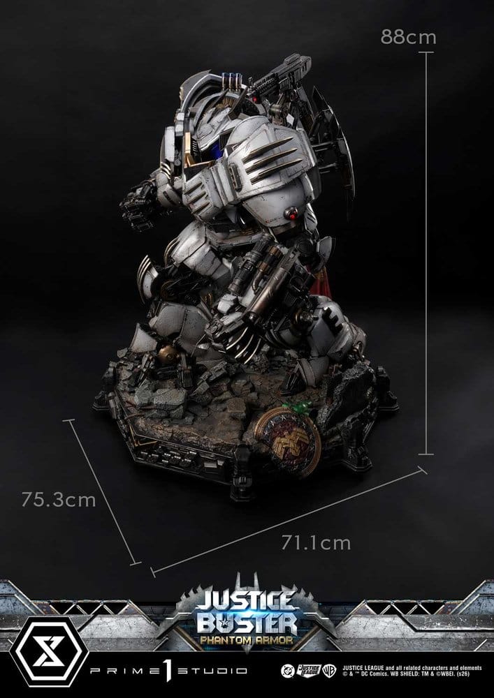 DC Comics Ultimate Museum Masterline Statue Justice Buster: Phantom Armor (Design By Josh Nizzi) Ultimate Bonus Version 88 cm