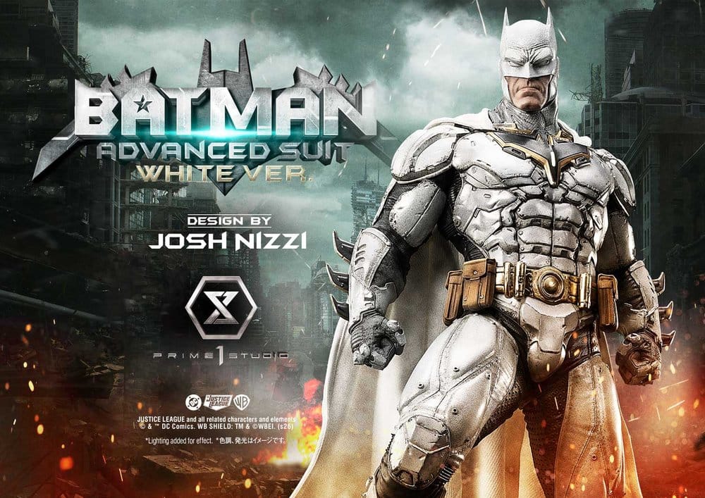 DC Comics Ultimate Museum Masterline Statue Batman Advanced Suit White Version (Design By Josh Nizzi) 51 cm