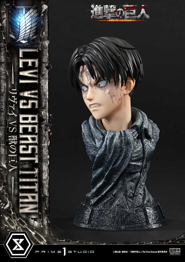 Attack on Titan Ultimate Premium Masterline Series Statue 1/4 Levi Versus Beast Titan 73 cm