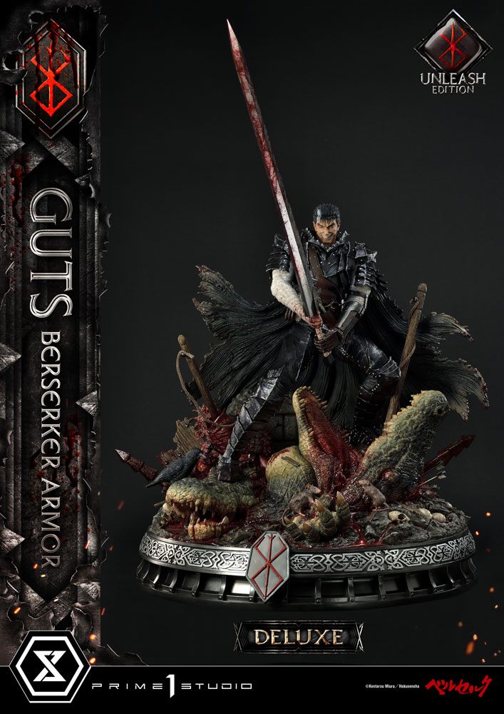 Berserk Statue 1/4 Guts Berserker Armor Unleash Edition Deluxe Version 91 cm - Damaged packaging