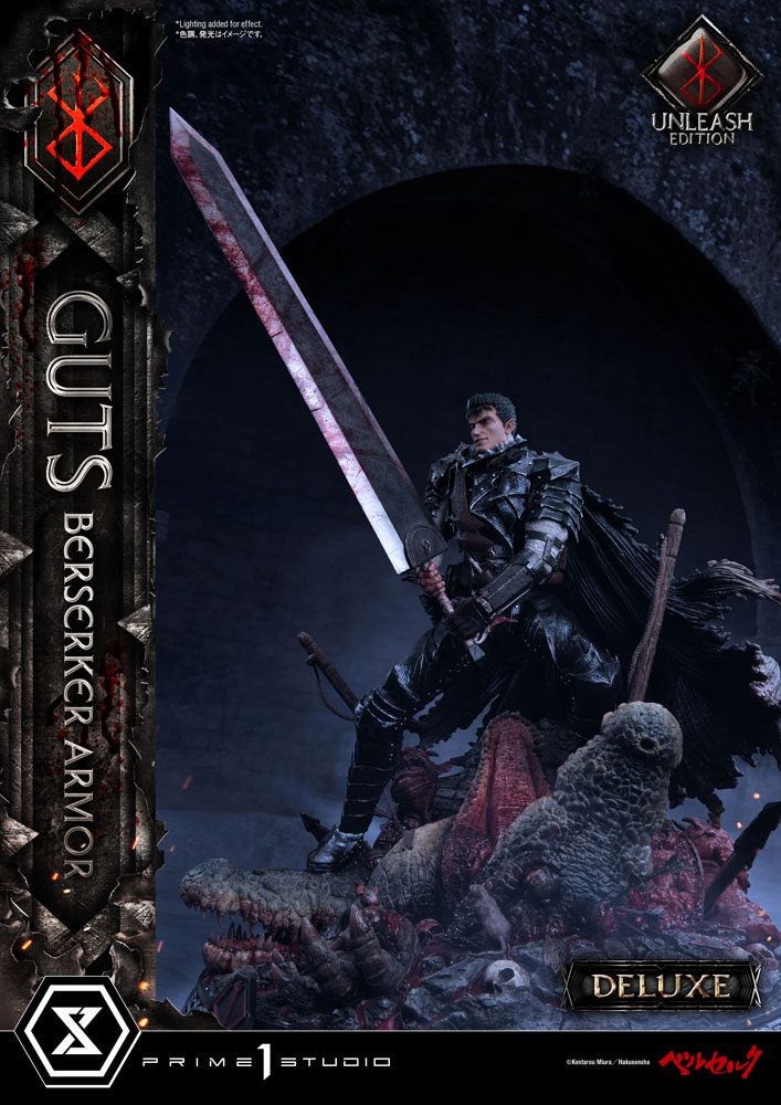 Berserk Statue 1/4 Guts Berserker Armor Unleash Edition Deluxe Version 91 cm - Damaged packaging