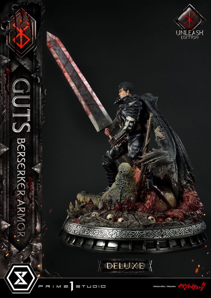 Berserk Statue 1/4 Guts Berserker Armor Unleash Edition Deluxe Version 91 cm - Damaged packaging