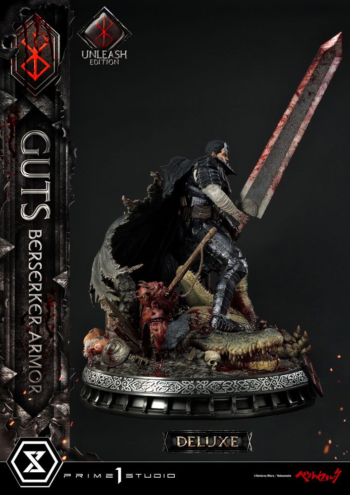 Berserk Statue 1/4 Guts Berserker Armor Unleash Edition Deluxe Version 91 cm - Damaged packaging