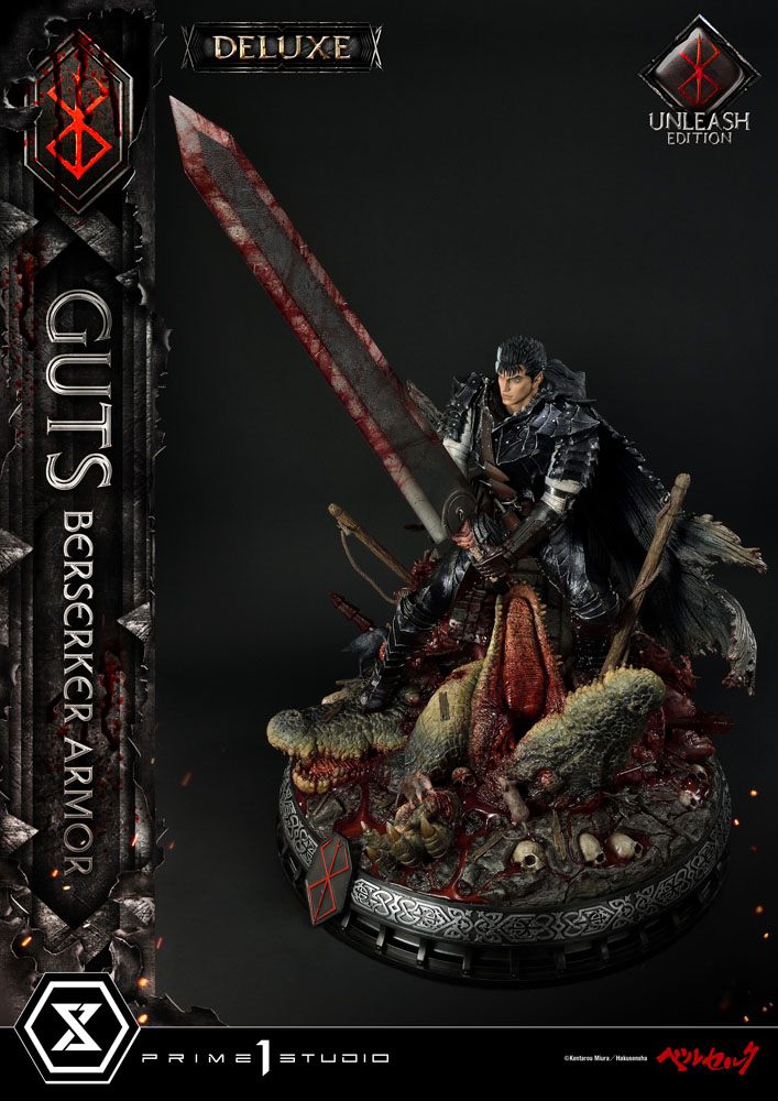 Berserk Statue 1/4 Guts Berserker Armor Unleash Edition Deluxe Version 91 cm - Damaged packaging