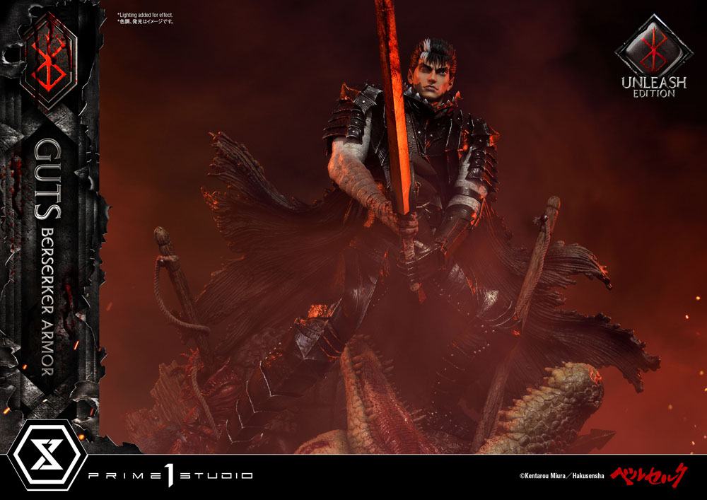 Berserk Statue 1/4 Guts Berserker Armor Unleash Edition Deluxe Version 91 cm - Damaged packaging