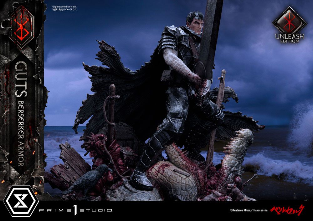 Berserk Statue 1/4 Guts Berserker Armor Unleash Edition Deluxe Version 91 cm