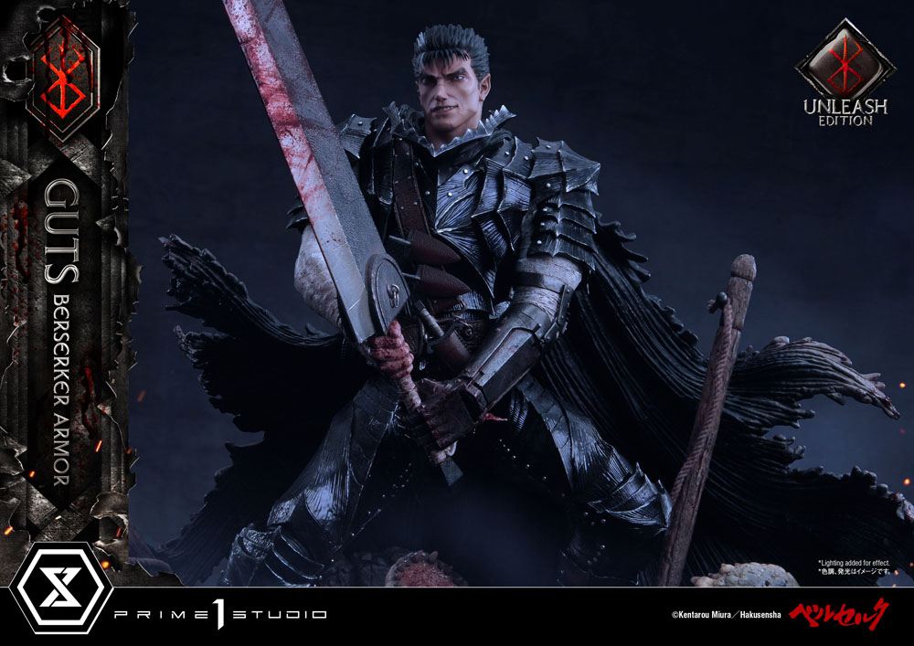 Berserk Statue 1/4 Guts Berserker Armor Unleash Edition Deluxe Version 91 cm