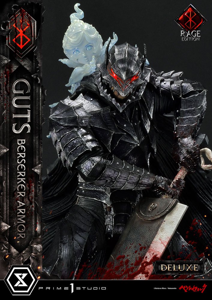 Berserk Statue 1/4 Guts Berserker Armor Rage Edition Deluxe Version 67 cm