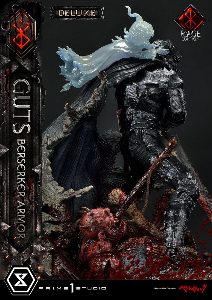 Berserk Statue 1/4 Guts Berserker Armor Rage Edition Deluxe Version 67 cm