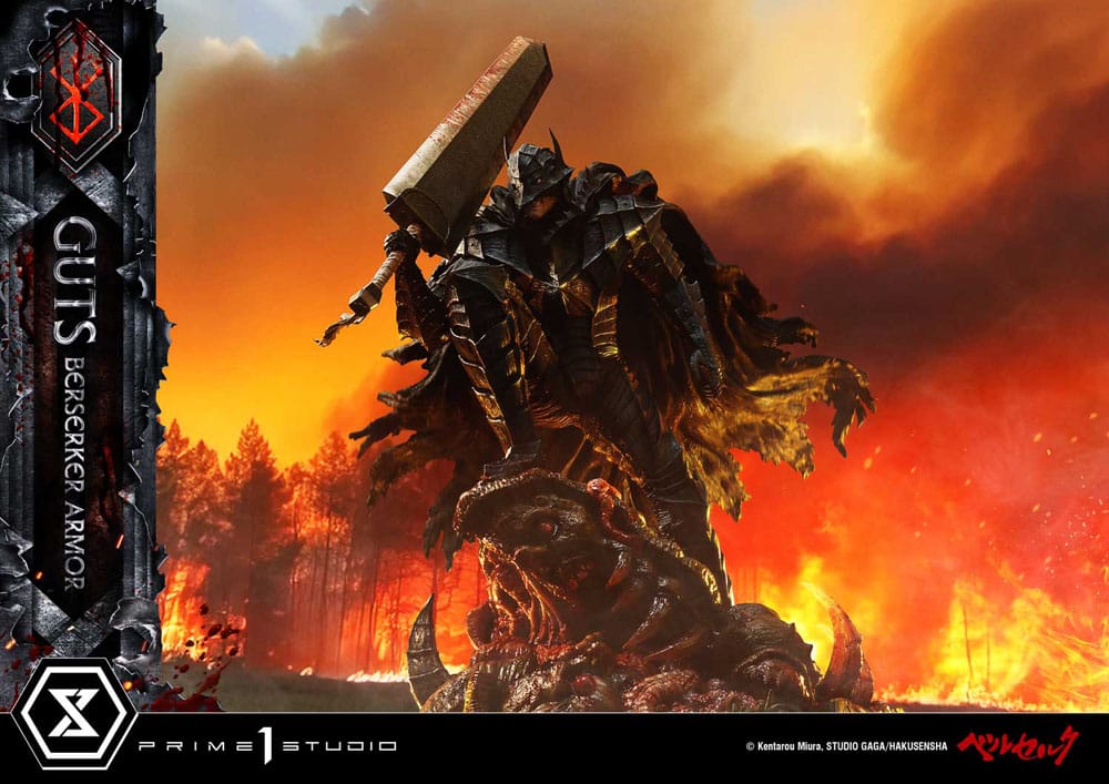 Berserk Ultimate Premium Masterline Series Statue 1/4 Guts, Berserker Armor Grunbeld vs. Guts 94 cm