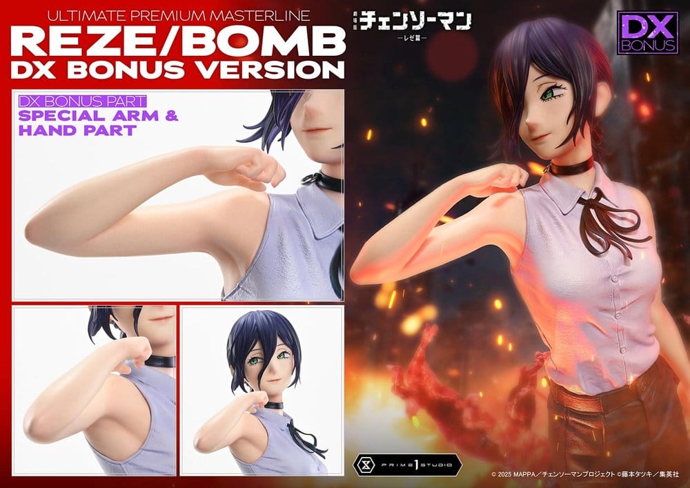 Chainsaw Man Ultimate Premium Masterline Series Statue 1/4 The Movie: Reze Arc REZE/BOMB DX Bonus Version 56 cm