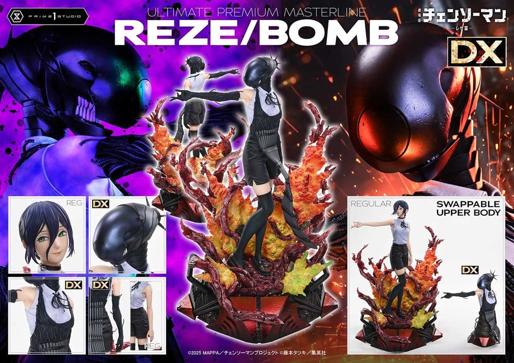 Chainsaw Man Ultimate Premium Masterline Series Statue 1/4 The Movie: Reze Arc REZE/BOMB DX Bonus Version 56 cm