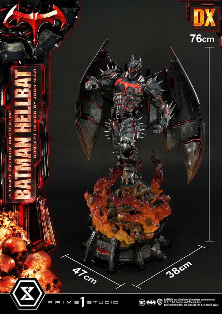 Batman Ultimate Premium Masterline Series Statue Hellbat Concept Design by Josh Nizzi Deluxe Version 76 cm