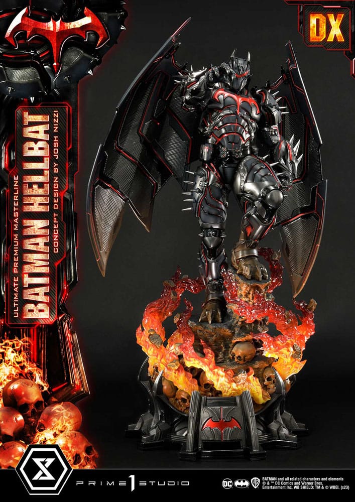 Batman Ultimate Premium Masterline Series Statue Hellbat Concept Design by Josh Nizzi Deluxe Version 76 cm